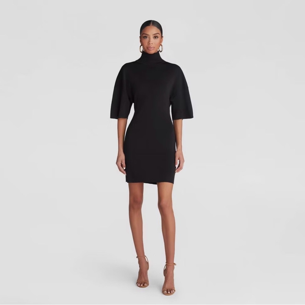 KBB by KAHLANA Women's Short Sleeve 'The Laceback Mini Dress' - Black